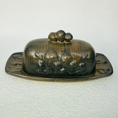 Mushroom Butter Dish - Dark Chocolate/Caramel