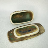 OOAK Mushroom Butter Dish - Brown & Patina