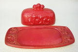 Mushroom Butter Dish - Red Red