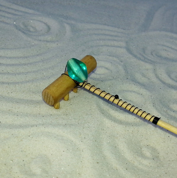 Mini Zen Garden Rake - Sea Glass – www.Mudmom.com