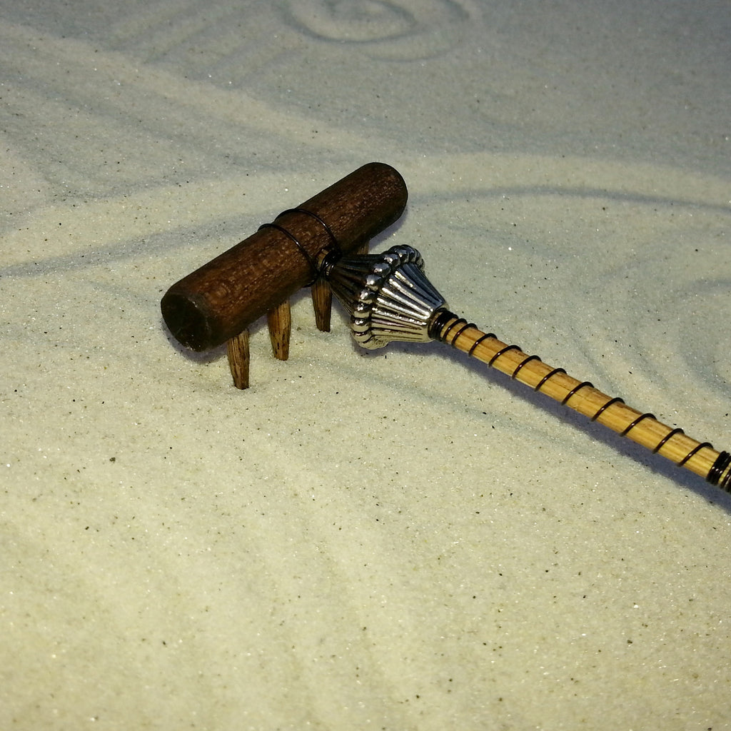 Mini Zen Garden Rake - Metal Head II – www.Mudmom.com