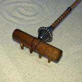 Mini Zen Garden Rake - Metal Head II