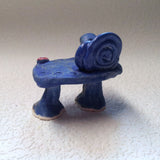 Zencessories Stoneware Faerie Bench with Stepping Stones